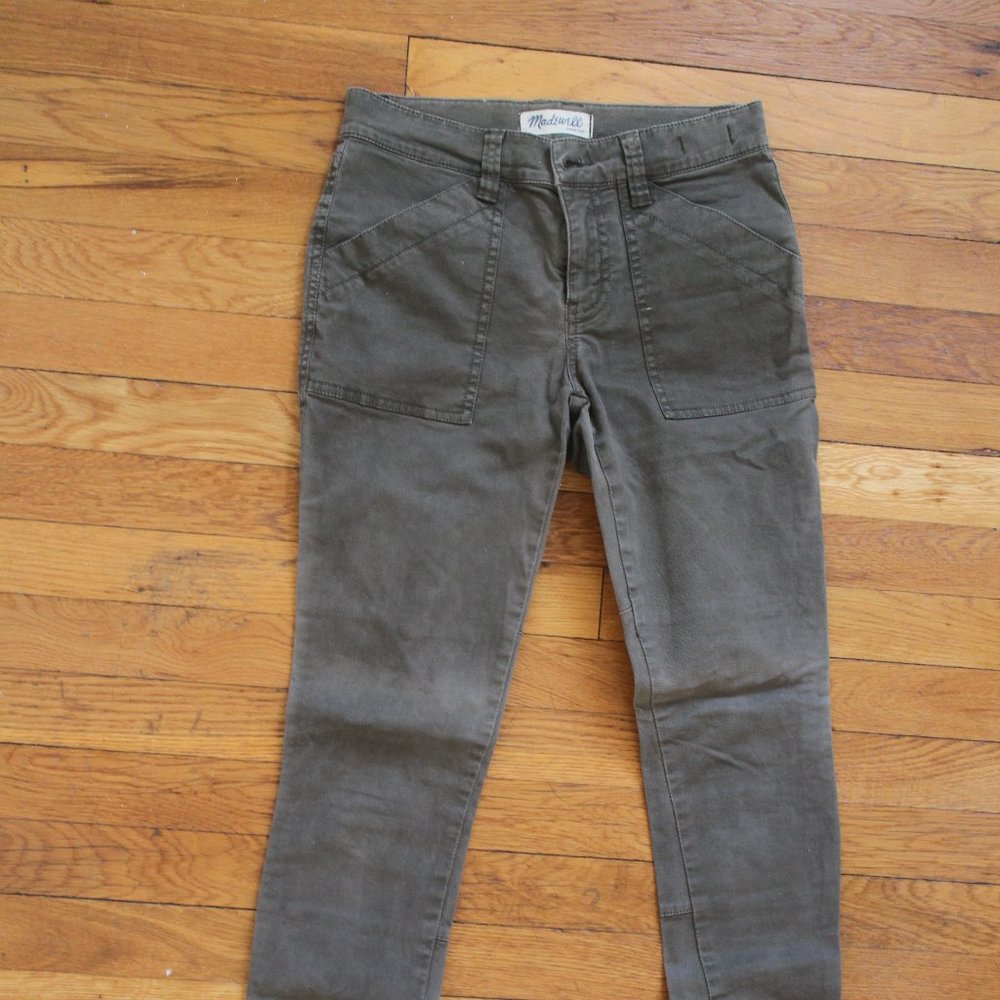 madewell skinny moto pants with zippers